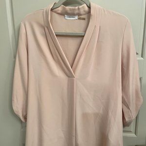 Calvin Klein - Large L - Blush Pink Top